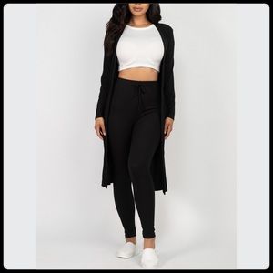 NEW with tags Cardigan and leggings set